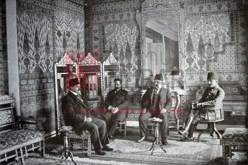 Mehmed Talât, Ismail Enver et Halil Bey, membres éminents du CUP 