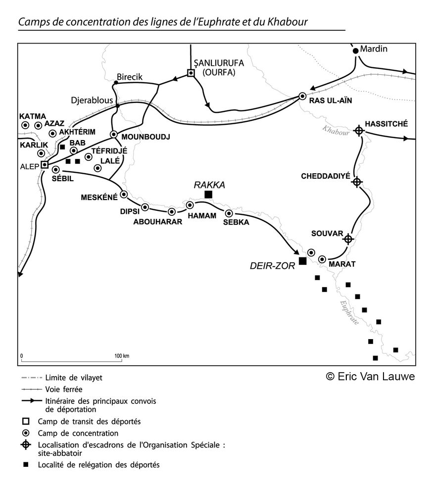 Réseau des camps de concentration de la vallée de l’Euphrate et des sites-abattoirs de la vallée du Khabour